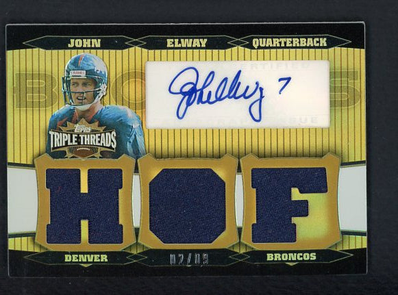 2006 Topps Triple Threads #TTRA-70 John Elway NR-MT Signed Jersey 520687