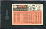 1966 Topps Baseball #050 Mickey Mantle Yankees SGC 1 PR 520695