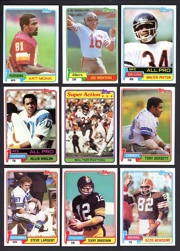 1981 Topps Football Complete Set EX+/EX-MT Montana Monk 520696