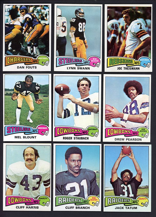 1975 Topps Football Complete Set EX+/EX-MT Swann Fouts 520697