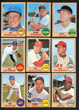 1968 Topps Set Lot 281 Diff EX-MT Durocher Howard Staub 520699