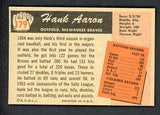 1955 Bowman Baseball #179 Hank Aaron Braves EX+/EX-MT 520735