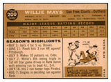 1960 Topps Baseball #200 Willie Mays Giants VG 520752