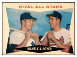 1960 Topps Baseball #160 Mickey Mantle Ken Boyer VG 520753