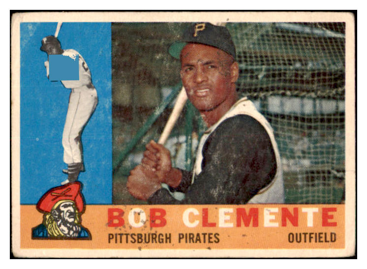 1960 Topps Baseball #326 Roberto Clemente Pirates VG 520754