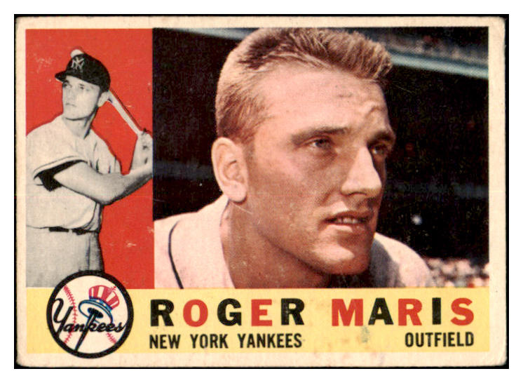 1960 Topps Baseball #377 Roger Maris Yankees VG 520759