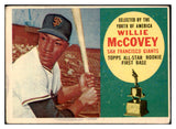 1960 Topps Baseball #316 Willie McCovey Giants VG 520760