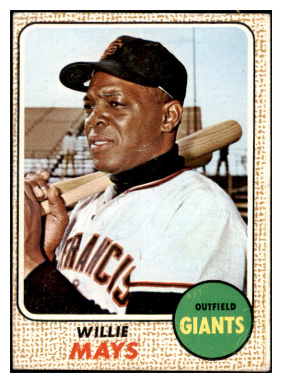 1968 Topps Baseball #050 Willie Mays Giants VG 520770