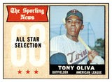 1968 Topps Baseball #371 Tony Oliva A.S. Twins EX-MT 520775