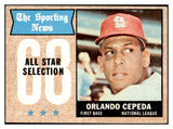 1968 Topps Baseball #362 Orlando Cepeda A.S. Cardinals EX-MT 520777