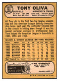 1968 Topps Baseball #165 Tony Oliva Twins EX+/EX-MT 520778