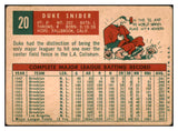 1959 Topps Baseball #020 Duke Snider Dodgers GD-VG 520779