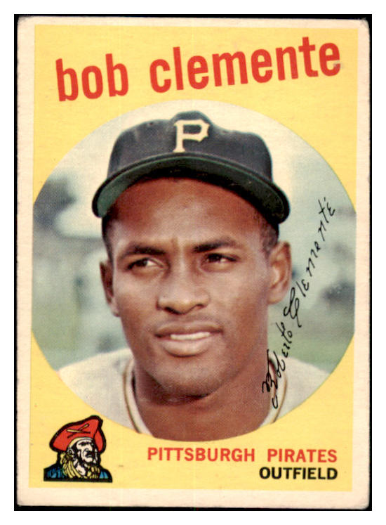 1959 Topps Baseball #478 Roberto Clemente Pirates GD-VG 520780