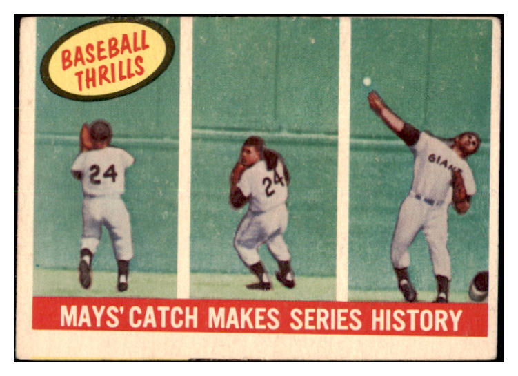 1959 Topps Baseball #464 Willie Mays IA Giants VG 520782