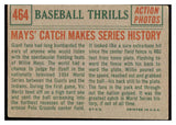 1959 Topps Baseball #464 Willie Mays IA Giants VG 520782