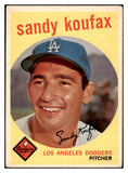 1959 Topps Baseball #163 Sandy Koufax Dodgers VG 520783