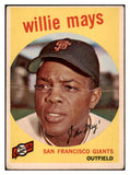 1959 Topps Baseball #050 Willie Mays Giants FR-GD 520788