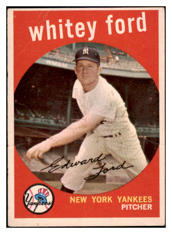 1959 Topps Baseball #430 Whitey Ford Yankees Good 520790