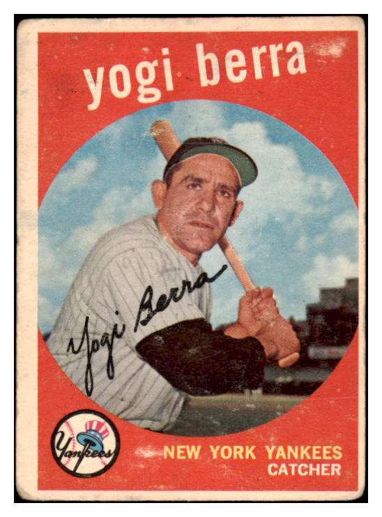 1959 Topps Baseball #180 Yogi Berra Yankees GD-VG 520793