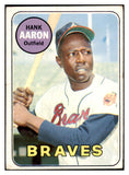 1969 Topps Baseball #100 Hank Aaron Braves GD-VG 520806