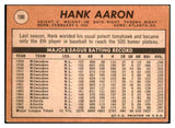 1969 Topps Baseball #100 Hank Aaron Braves GD-VG 520806