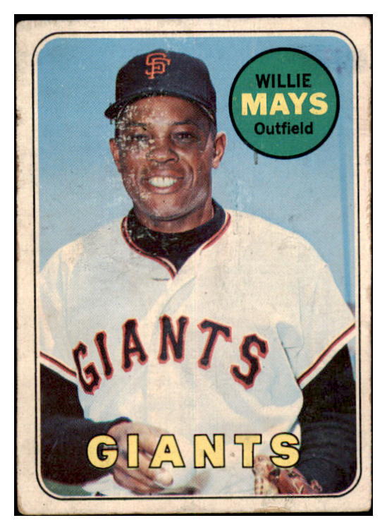 1969 Topps Baseball #190 Willie Mays Giants GD-VG 520810