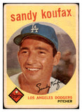 1959 Topps Baseball #163 Sandy Koufax Dodgers PR-FR 520830