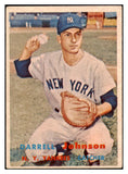 1957 Topps Baseball #306 Darrell Johnson Yankees VG-EX 520842