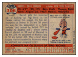 1957 Topps Baseball #306 Darrell Johnson Yankees VG-EX 520842