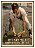 1957 Topps Baseball #007 Luis Aparicio White Sox VG 520845