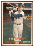 1957 Topps Baseball #170 Duke Snider Dodgers VG 520846