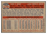 1957 Topps Baseball #170 Duke Snider Dodgers GD-VG 520849