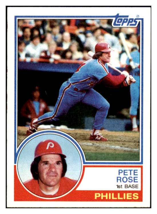 1983 Topps #100 Pete Rose Phillies EX-MT 520851