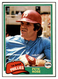 1981 Topps #180 Pete Rose Phillies EX-MT 520852