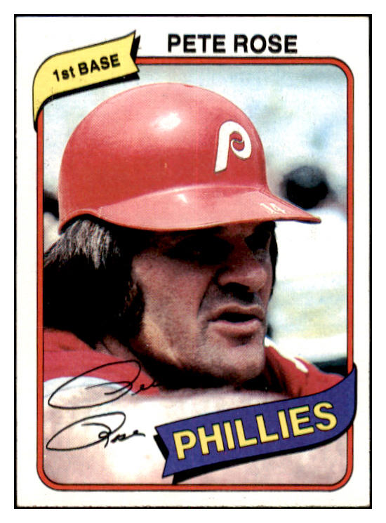 1980 Burger King #004 Pete Rose Phillies EX-MT 520853