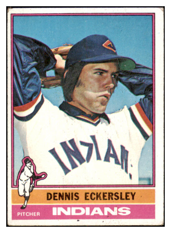 1976 Topps Baseball #098 Dennis Eckersley Indians VG 520854