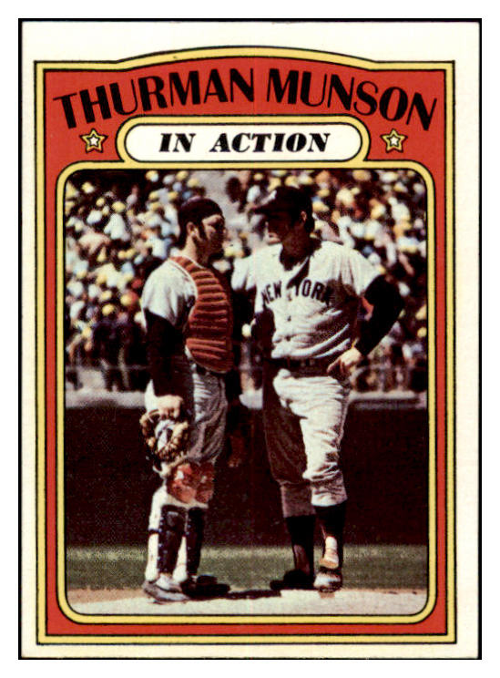 1972 Topps Baseball #442 Thurman Munson IA Yankees EX-MT 520855