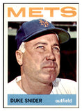 1964 Topps Baseball #155 Duke Snider Mets NR-MT 520867