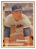 1957 Topps Baseball #284 Don Zimmer Dodgers NR-MT 520883