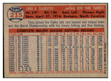 1957 Topps Baseball #215 Enos Slaughter Yankees NR-MT 520888