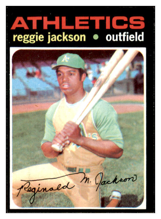 1971 Topps Baseball #020 Reggie Jackson A's EX-MT 520892