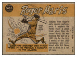 1960 Topps Baseball #565 Roger Maris A.S. Yankees EX-MT 520897