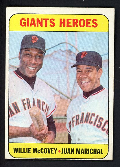 1969 Topps Baseball #572 Willie McCovey Juan Marichal VG-EX 520902