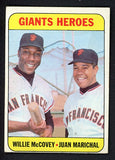 1969 Topps Baseball #572 Willie McCovey Juan Marichal VG-EX 520902