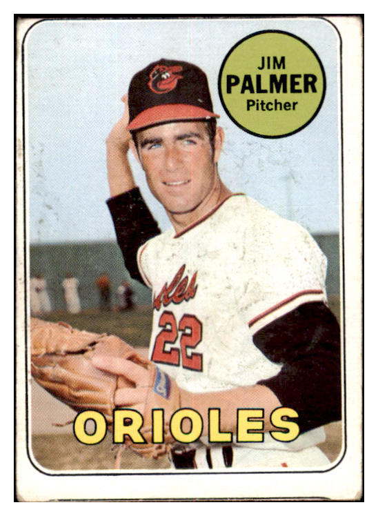 1969 Topps Baseball #573 Jim Palmer Orioles VG 520910