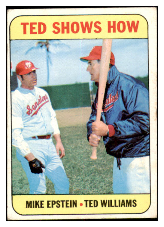 1969 Topps Baseball #539 Ted Williams Mike Epstein VG-EX 520920