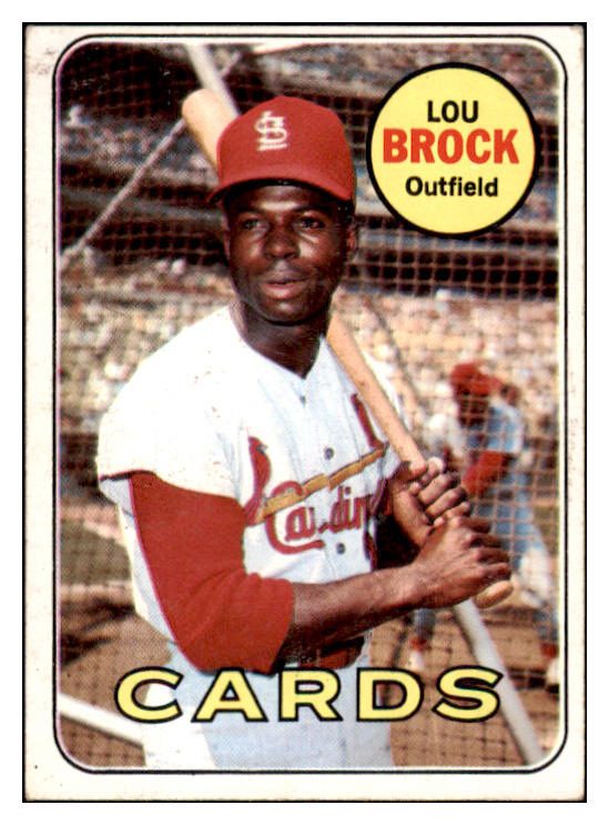 1969 Topps Baseball #085 Lou Brock Cardinals VG-EX 520923