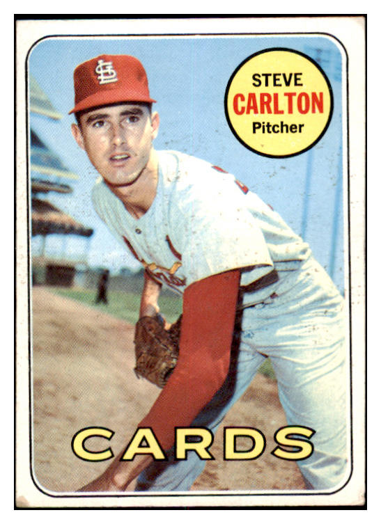 1969 Topps Baseball #255 Steve Carlton Cardinals VG 520929