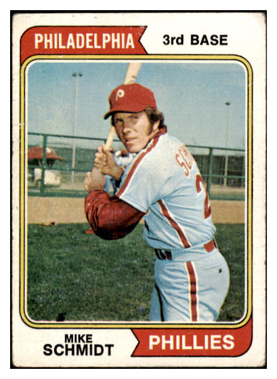 1974 Topps Baseball #283 Mike Schmidt Phillies VG 520937