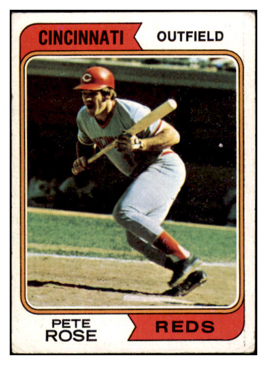 1974 Topps Baseball #300 Pete Rose Reds VG 520938